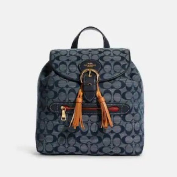 Coach Handbags - Kleo Backpack In Signature Chambray